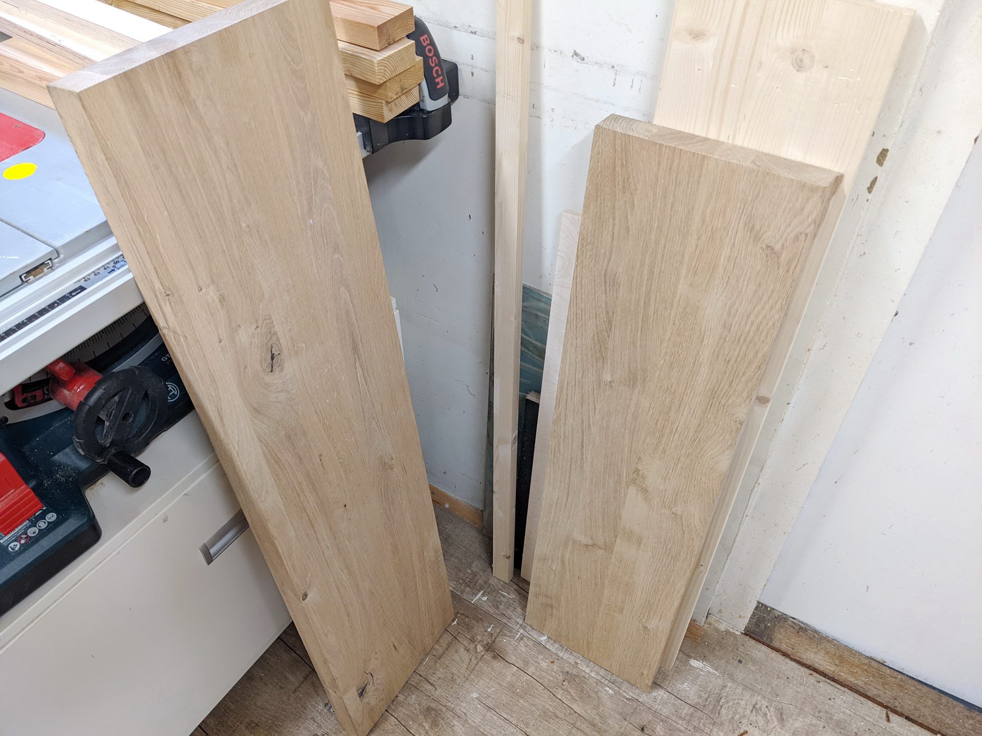 Rohplatten Eiche