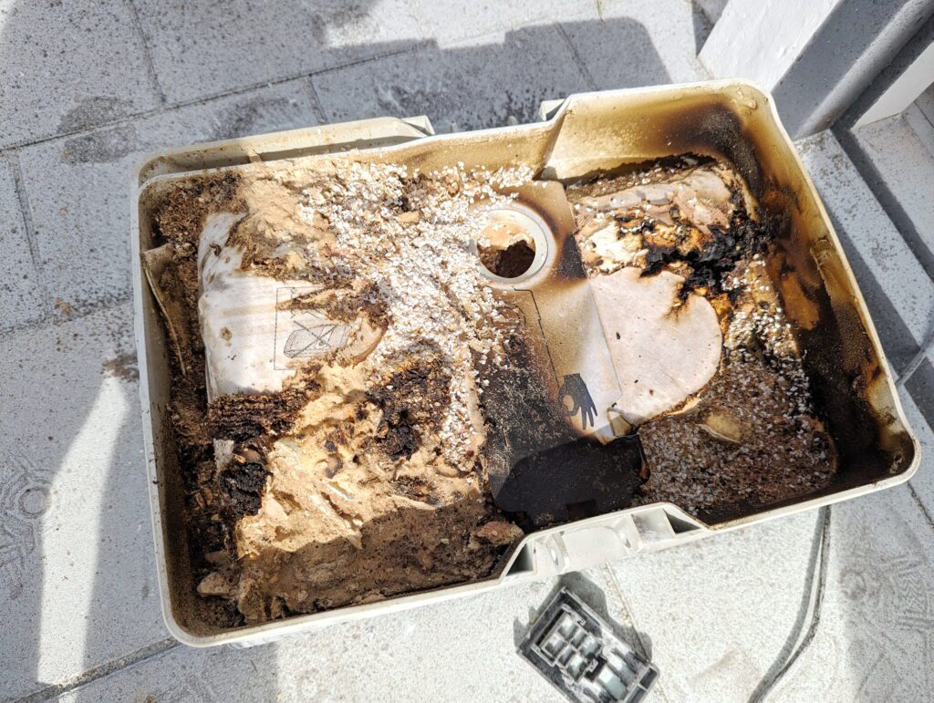 Staubsaugerbrand