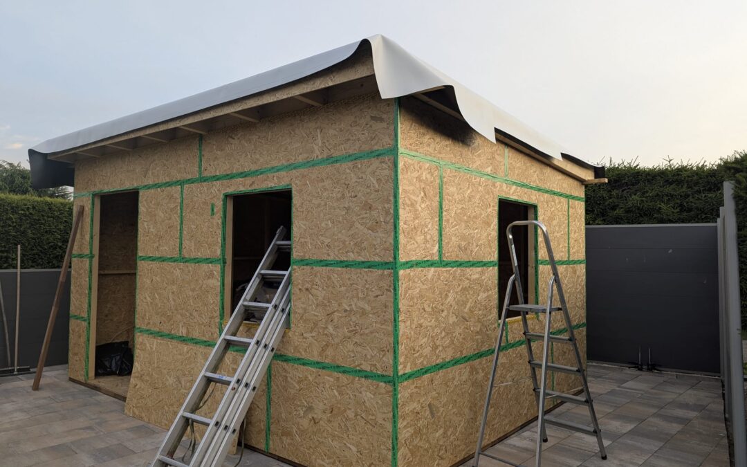 neue Werkstatt – Dach decken