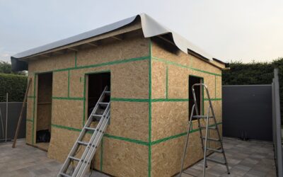 neue Werkstatt – Dach decken