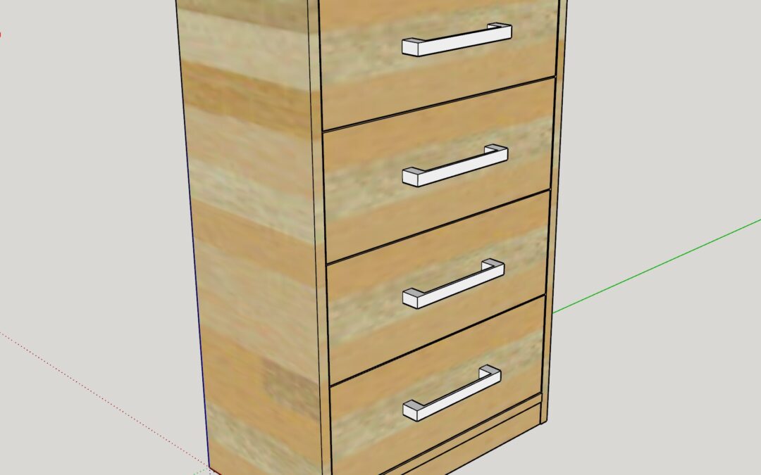 Schrank mit 4 Schubladen