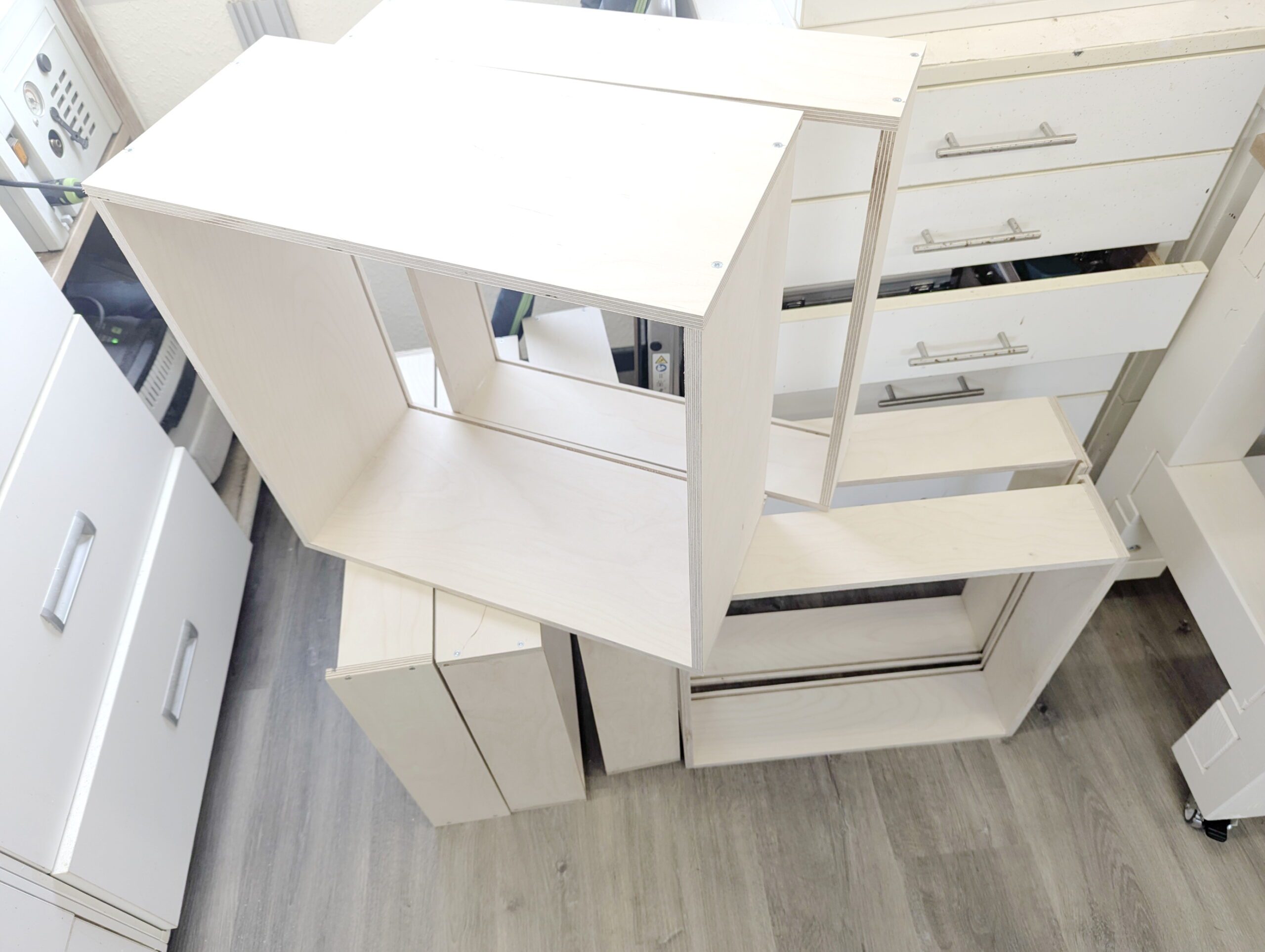 Schubladenrahmen Werkbank bauen