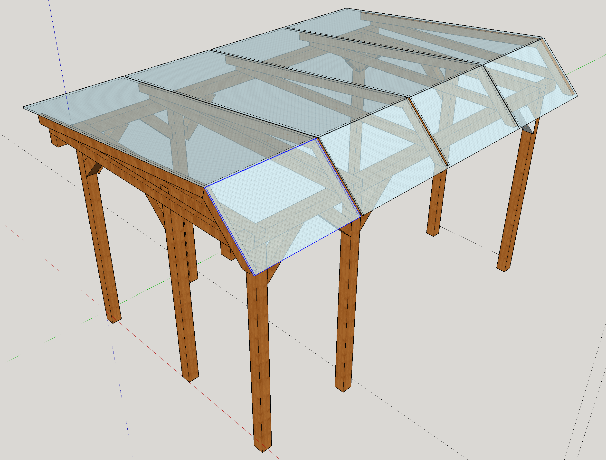 Überdachung selbst bauen