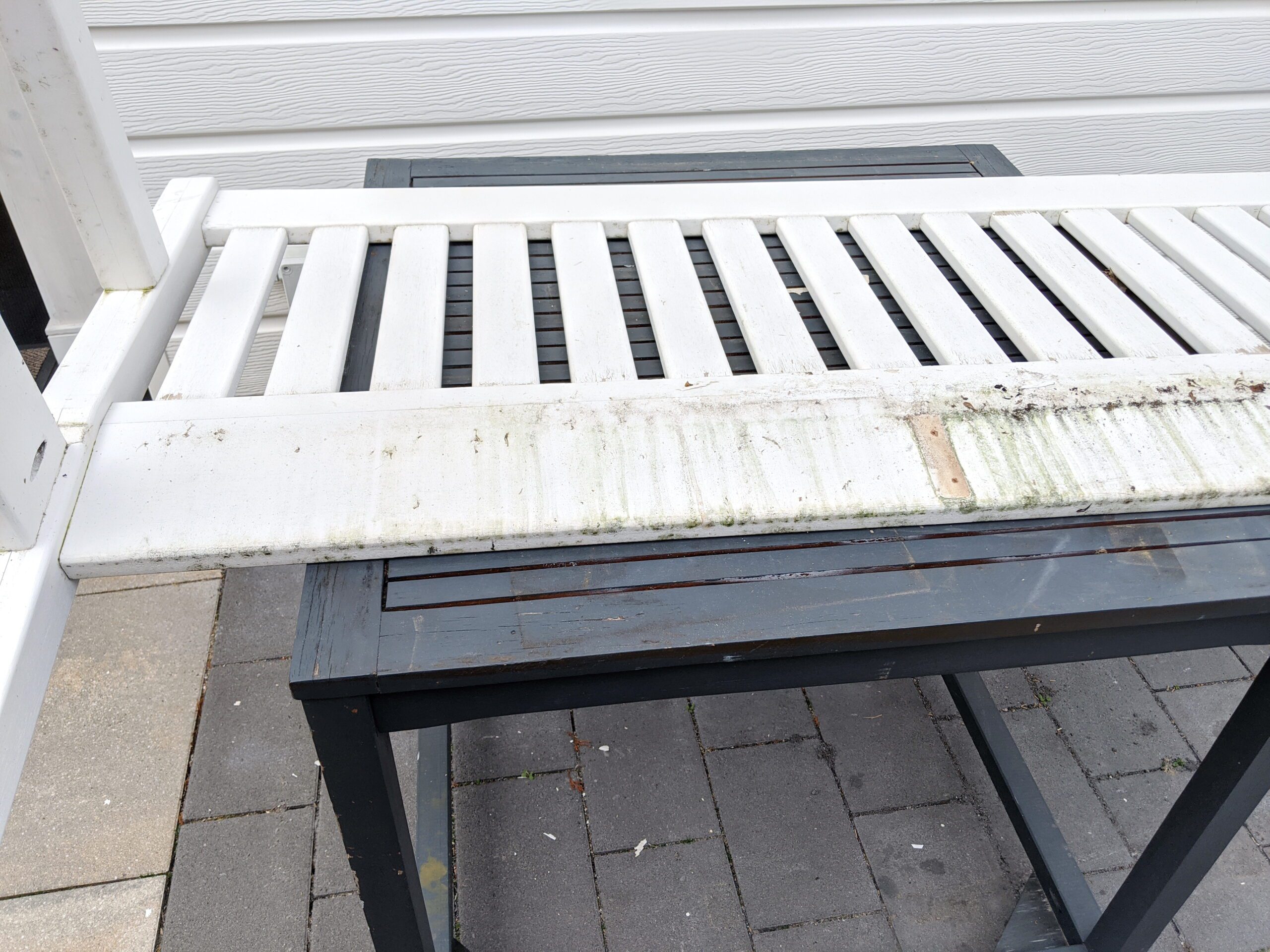 Zustand-3 Renovierung Gartenbank