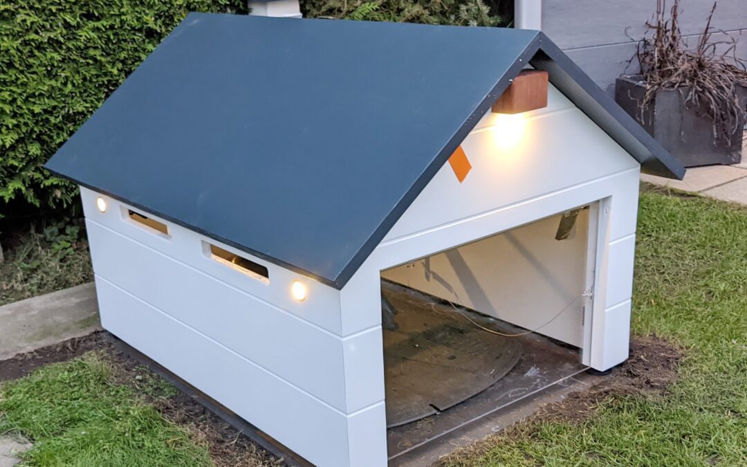 Garage für den Rasenroboter