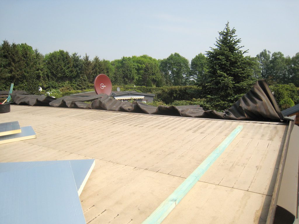 der Anfang Mobilheim Dach