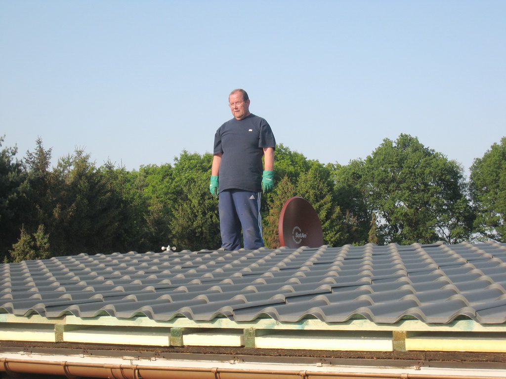 fertige Pfannen Mobilheim Dach