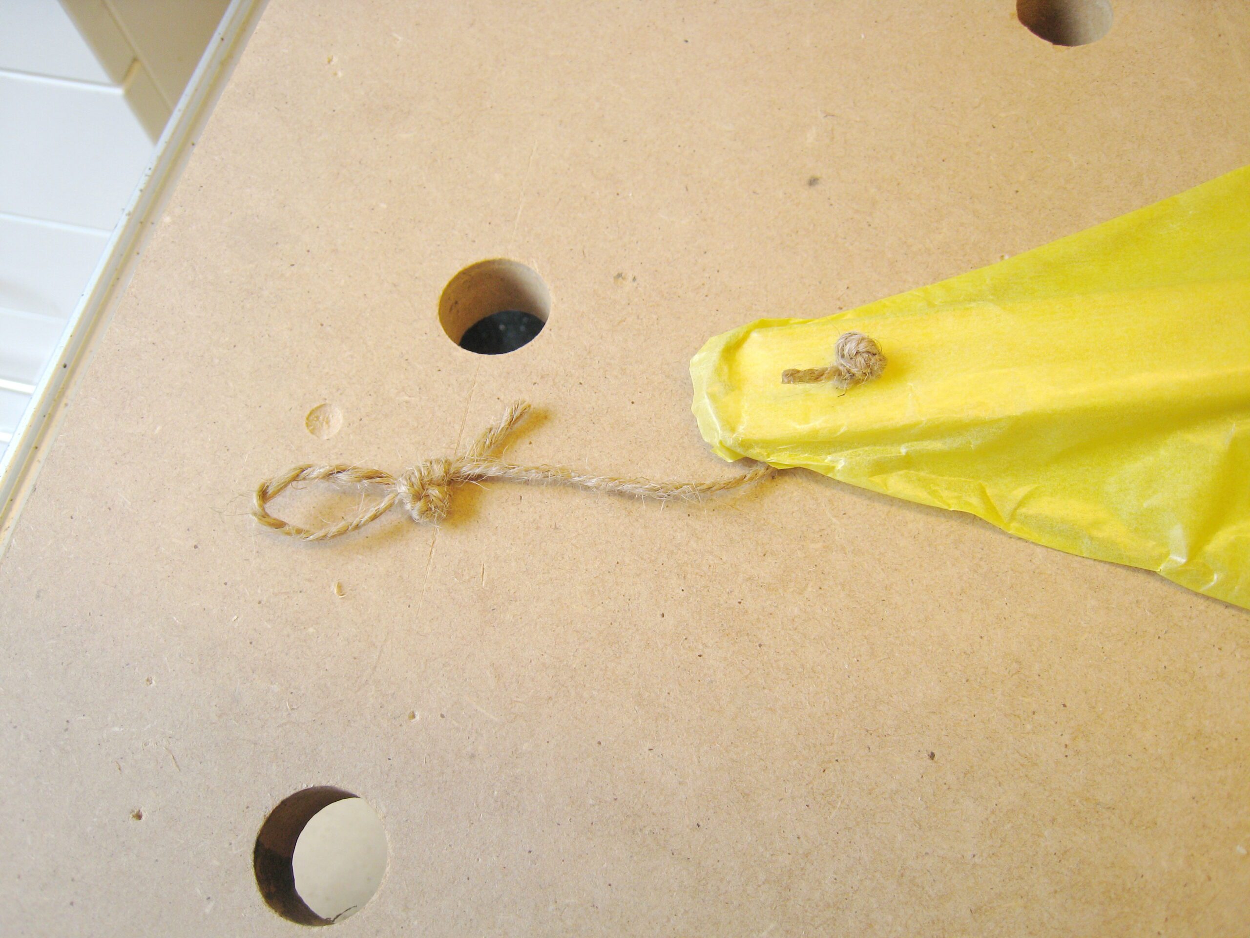 flugdreieck verknoten Drachen bauen