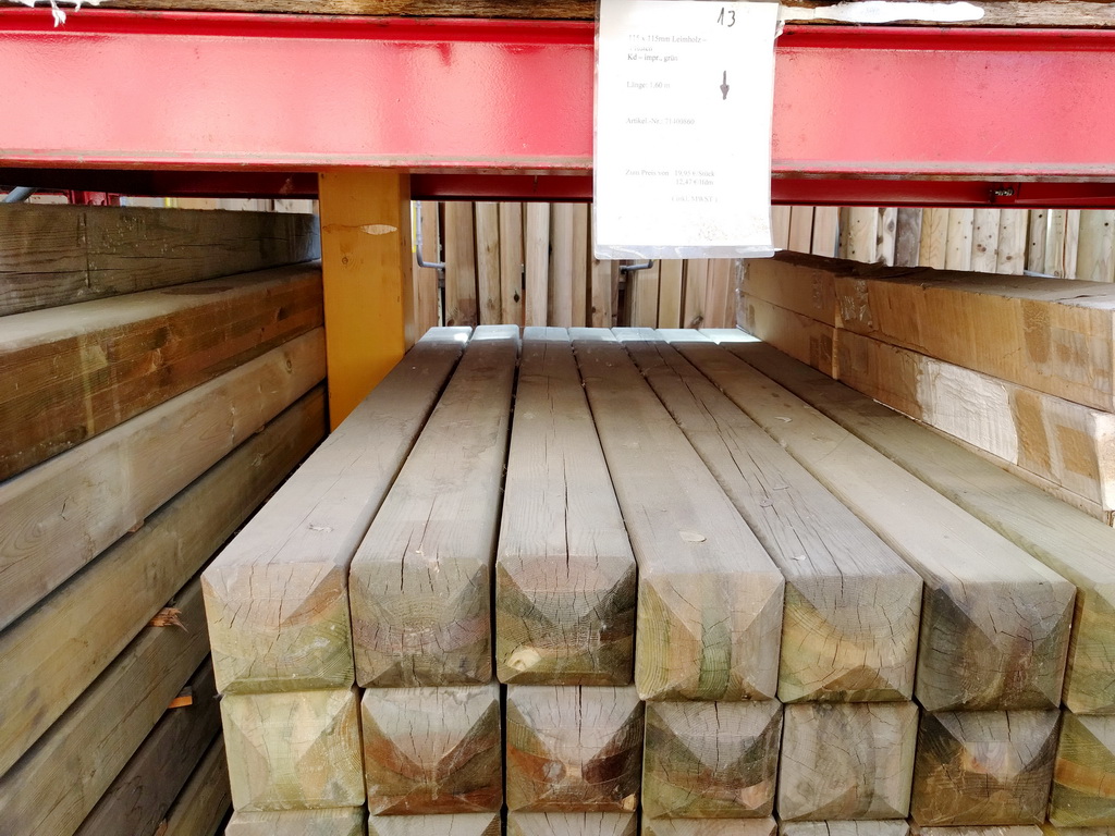 Leimholzpfosten Gartentor bauen