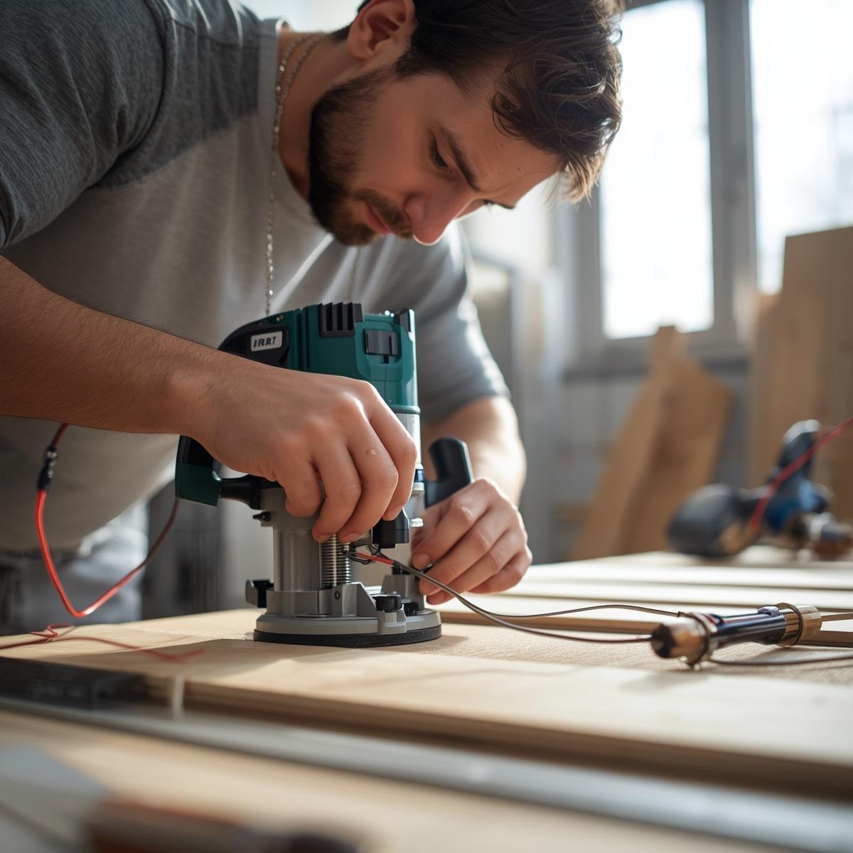 Oberfräse Sicherheit in der Holzwerkstatt