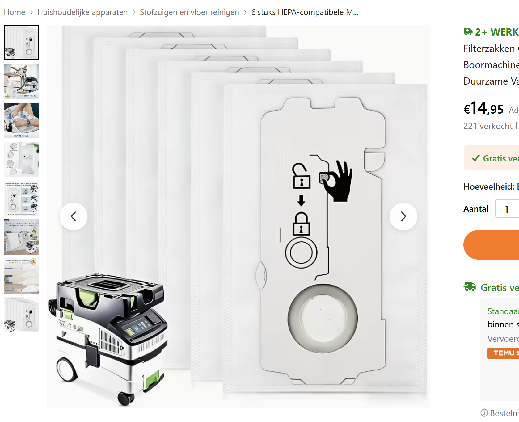 Temu-Beutel TEMU-Beutel