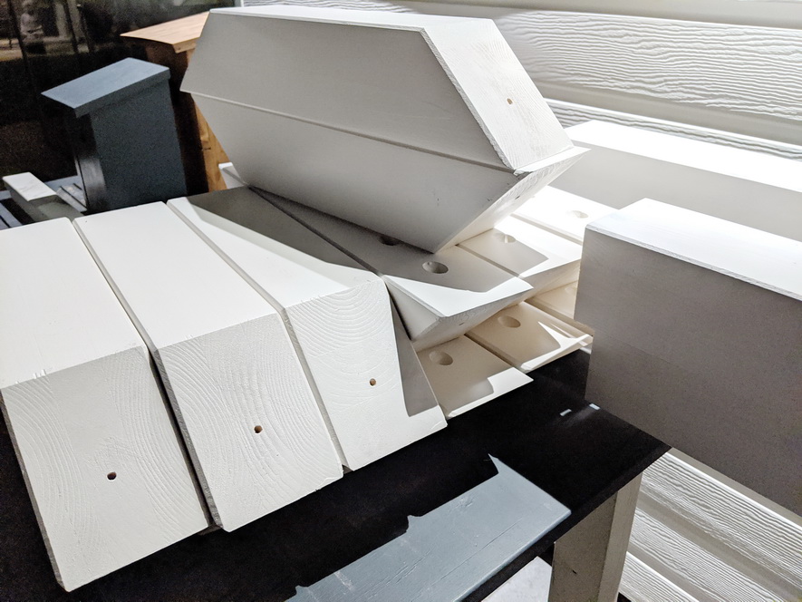 grundierte Bänder Golfcart-Garage