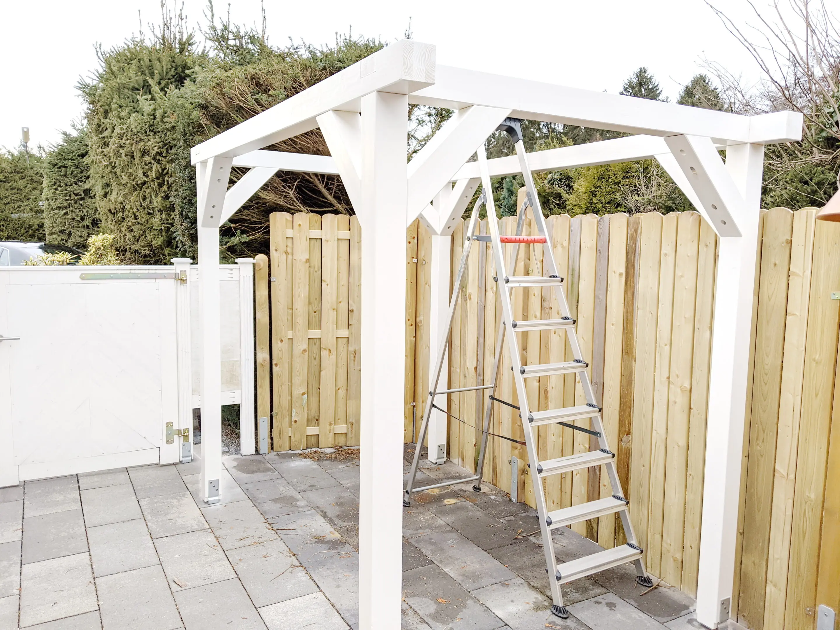 Unterbau fertig Überdachung Golfcart