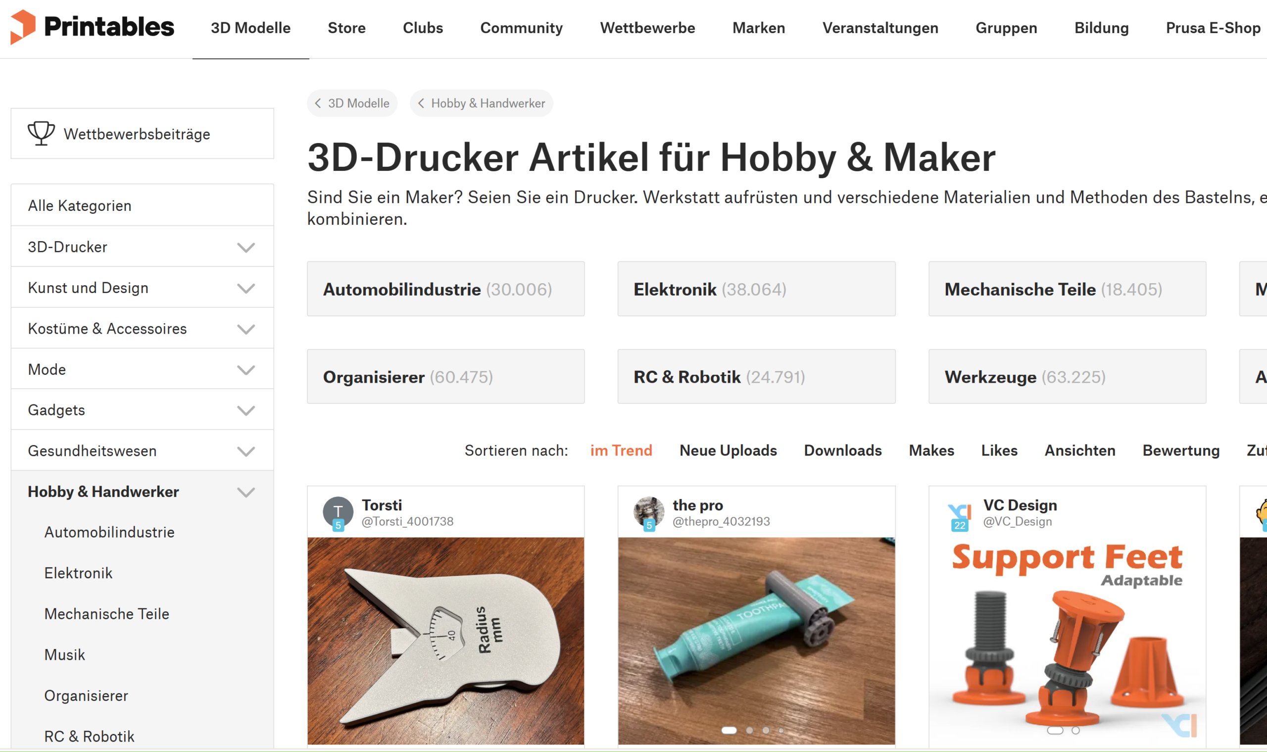 Printables 3D-Drucker