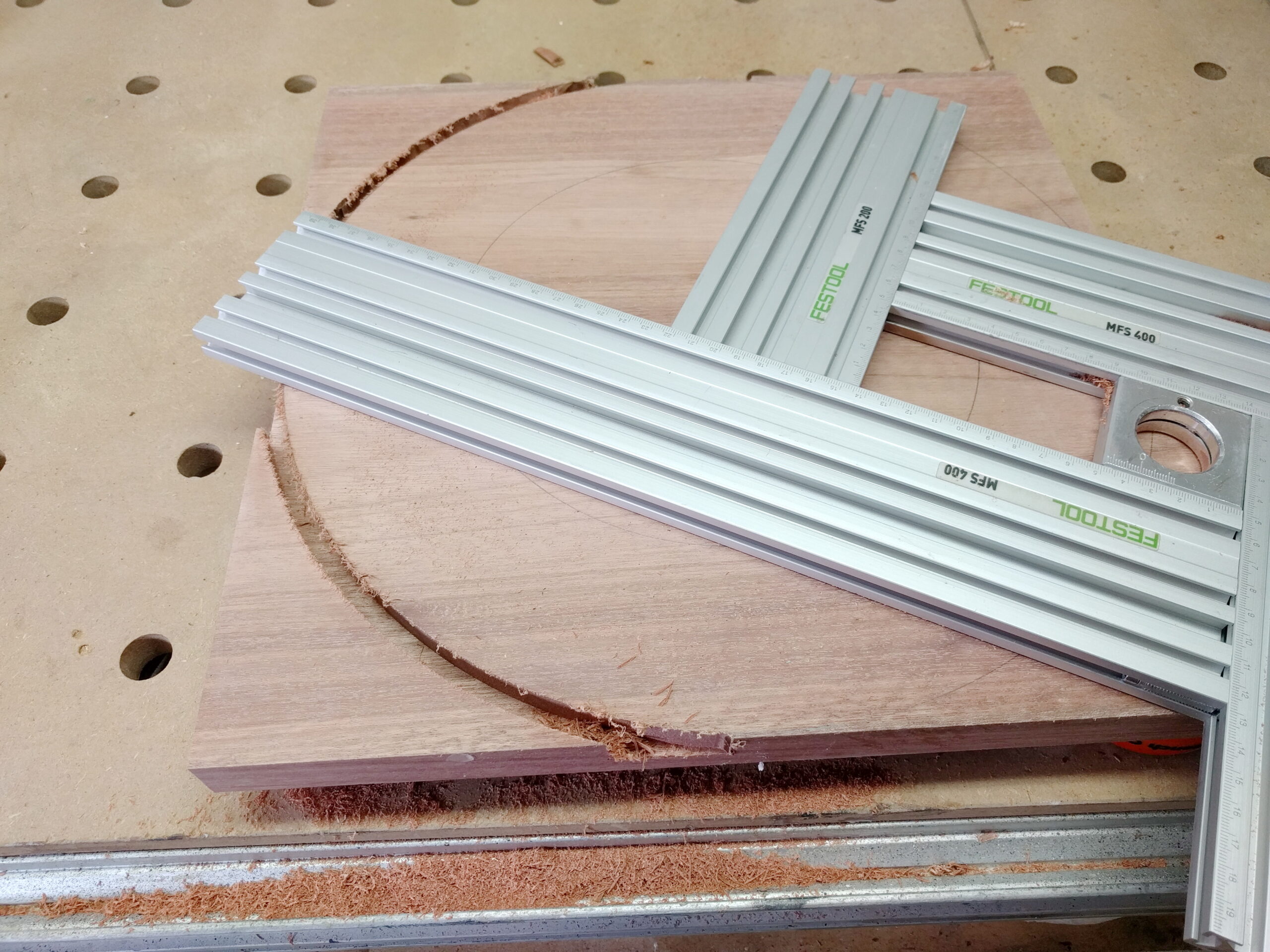 vorfräsen Adventskranz bauen